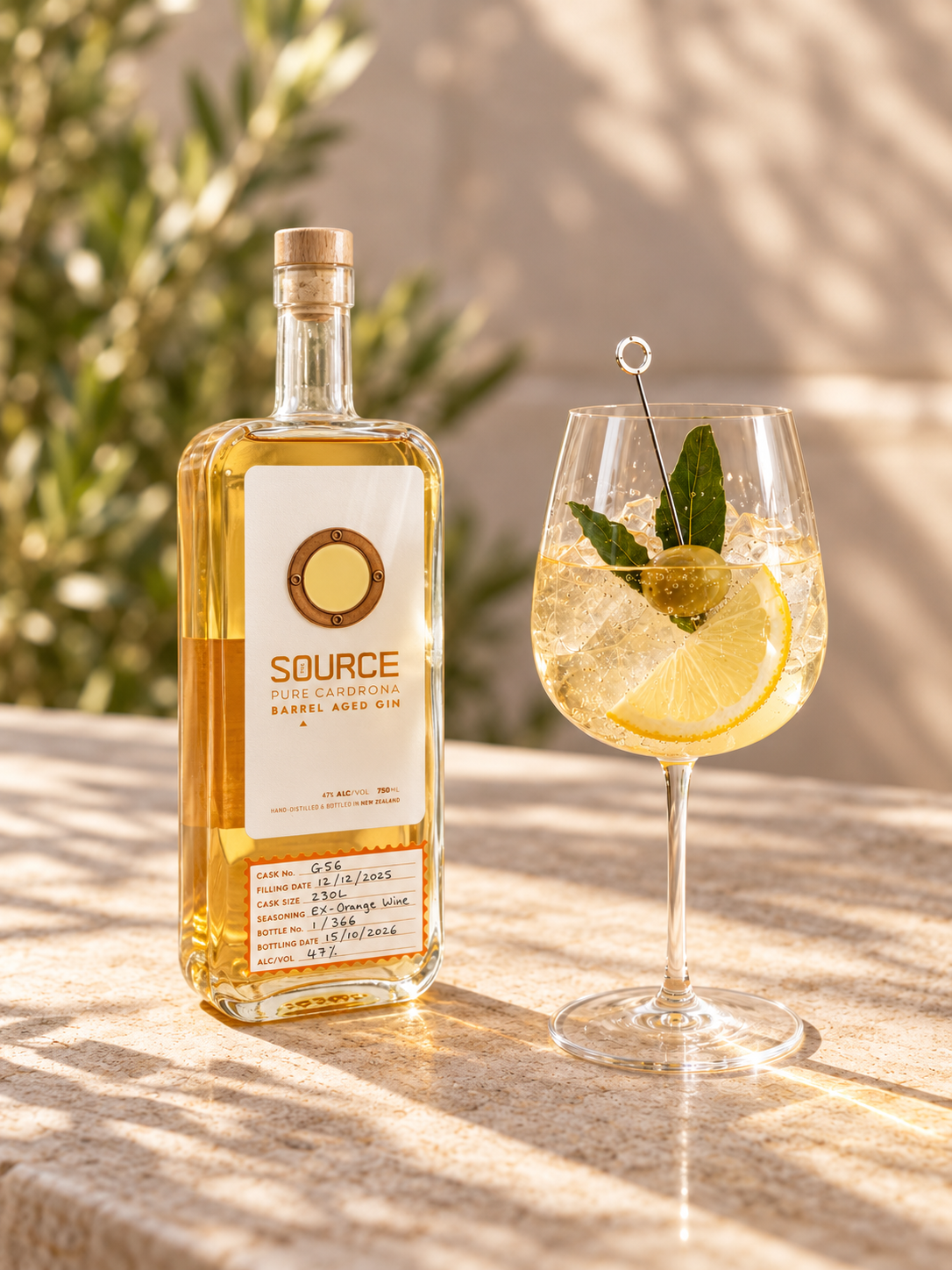 The Source ex-Orange Wine Barrel Aged Gin