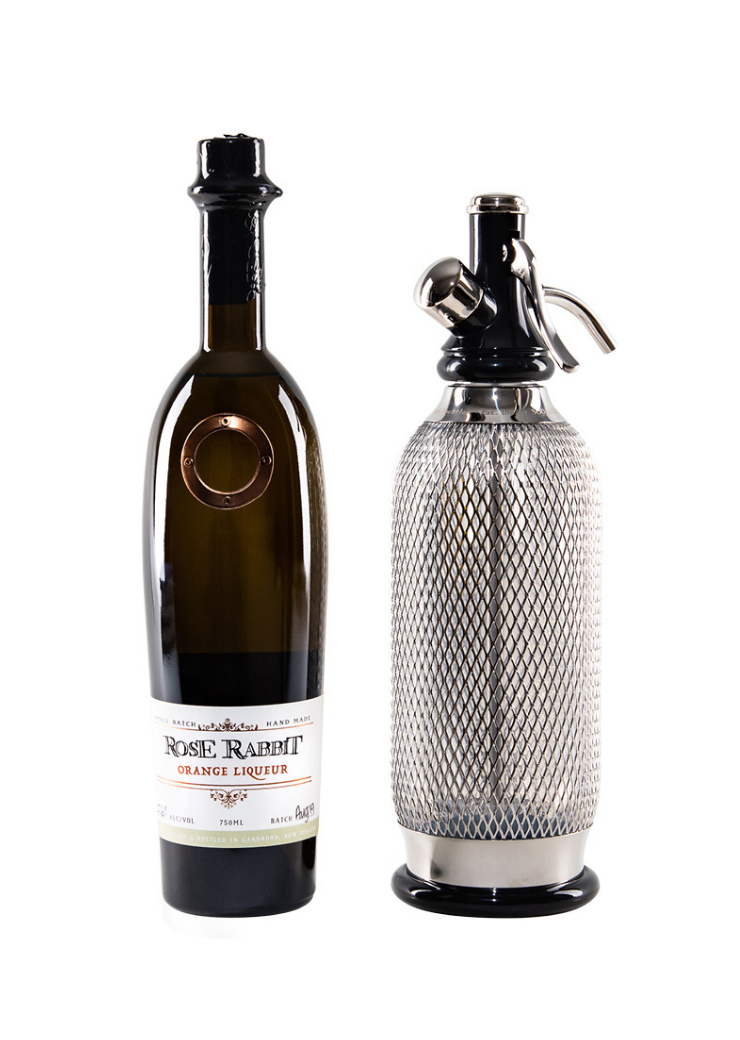Rose Rabbit Orange Liqueur with Soda Maker Set